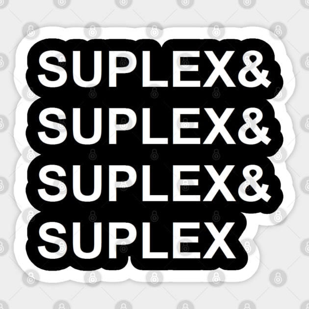 Suplex & Suplex & Suplex & Suplex (Pro Wrestling) Sticker by wls